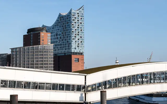 Elbphilharmonie ved havnen i Hamborg
